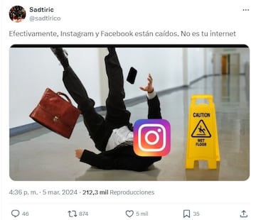 Los mejores memes de la caída de Instagram y Facebook