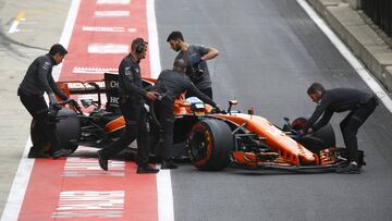 Fernando Alonso durante el Gran Premio de Gran Breta&ntilde;a 2017.