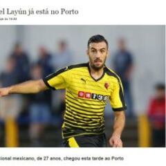 Prensa Portuguesa confunde a Miguel Layún
