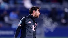 Lionel Messi juega su partido más frío