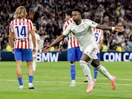 A stunning strike from the Brazilian seals Real Madrid’s win in a wild derby packed with momentum swings, spectacular goals and controversy. Valverde sent off late.