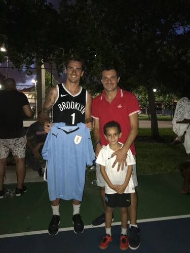 Griezmann disfrutó Miami con sus amigos franceses