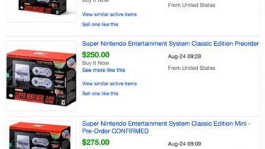 SNES Mini: se disparan los precios en la reventa de Estados Unidos