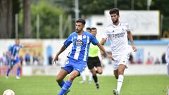 Deportivo y Real Madrid Castilla en pretemporada.