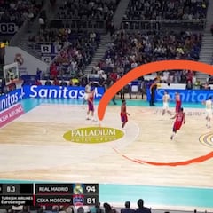 No le gustó un pelo a Llull ni a Campazzo: esto pasó en la última jugada con el Madrid +13