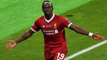 Mané, con el Liverpool.