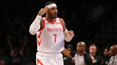 Carmelo Anthony, durante un partido con los Houston Rockets.