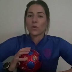 Vicky Losada, capitana del Barça y "profesora" de la UEFA