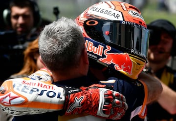 La pole de Márquez en Italia es la cuarta de la temporada para el campeón, porque ya había logrado las de Argentina, Texas y Francia, y supone la número 56 en MotoGP.