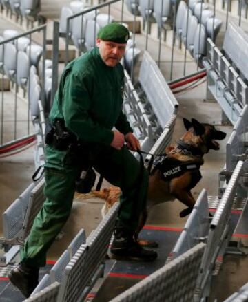 Fuertes medidas de seguridad
en la previa del Alemania-Italia