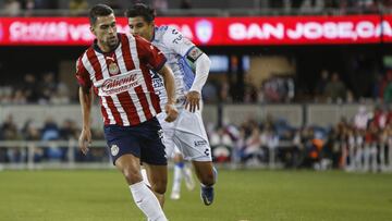(L-R), Miguel Angel Herrera of Pachuca and Daniel Rios of Guadalajara during the game Guadalajara vs Pachuca, Friendly preparation at the PayPal Park Stadium, on March 22, 2023.
<br><br>
(I-D), Miguel Angel Herrera de Pachuca y Daniel Rios de Guadalajara durante el partido Guadalajara vs Pachuca, Amistoso de preparacion en el Estadio PayPal Park, el 22 de Marzo de 2023.