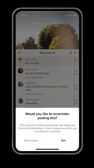 Filtrar los comentarios que salen en tu TikTok, nueva función de la app