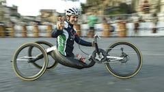 Alex Zanardi en una handbike.