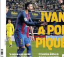 El acoso a Piqué y el plantón a la FIFA, en la prensa de Barcelona