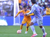 during the friendly match between America and Tigres UANL as part the Golden Clash Mens at Donald W. Reynolds Razorback Stadium, on March 28, 2026 in Fayetteville, Arkansas, United States.