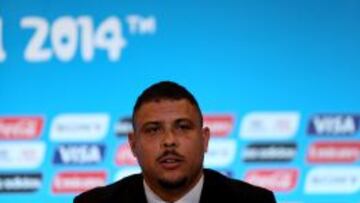 Ronaldo, en una conferencia de prensa.