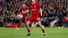 18-year-old midfielder Bajcetic has been one of the revelations of the Premier League season, establishing himself as a regular in the Liverpool side.
