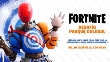 Anuncio oficial del Desaf&iacute;o Parque Colosal en Fortnite