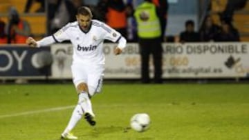 PARTIDO COPA DEL REY DIECISEISAVOS IDA
 ALCOYANO - REAL MADRID 
 CUARTO GOL BENZEMA 1-4 