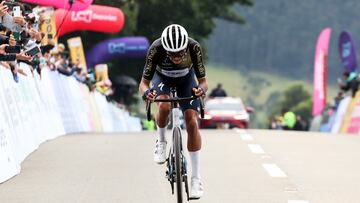 Diego Camargo, ganador de la novena etapa de la Vuelta a Colombia.