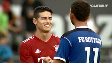 James anotó doblete en la goleada 20-2 de Bayern Múnich