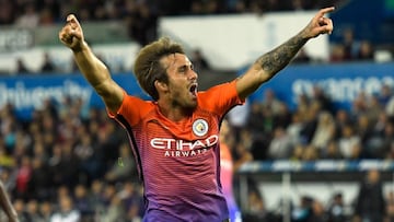 El espa?ol Aleix Garc¨ªa marca en Swansea y el City pasa (1-2)