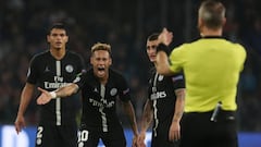 Angry Neymar blasts ref's "lack of respect" in PSG-Napoli game