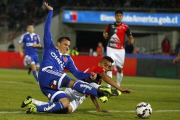 El esfuerzo de Sebastián Ubilla tuvo su recompensa: Anotó el empate de la U ante Antofagasta.