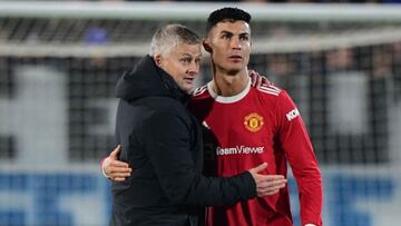 Cristiano se despide de Solskjaer