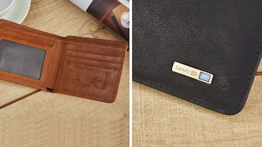 Esta cartera inteligente de piel está equipada con GPS y Bluetooth para evitar perderla