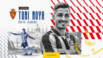 Oficial: Toni Moya, cuarto fichaje del Real Zaragoza