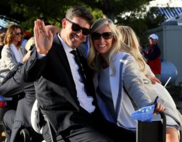 Padraig Harrington y su mujer.