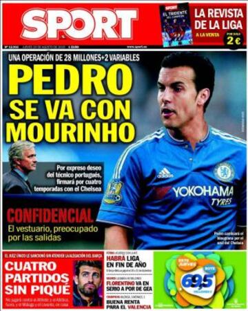 Portadas de la prensa deportiva