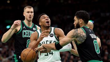 Los Celtics torturan a Giannis