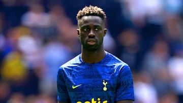 Tottenham Hotspur's Davinson Sanchez warms up ahead of the Premier League match at Tottenham Hotspur Stadium, London. Picture date: Saturday August 6, 2022. (Photo by Kirsty O'Connor/PA Images via Getty Images)