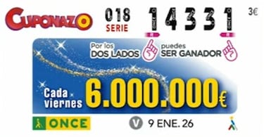 Cuponazo de la ONCE: comprobar los resultados del sorteo hoy, viernes 9 de enero