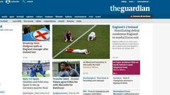 Portada de The Guardian tras el partido.