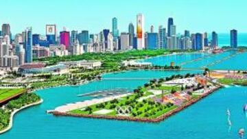 Recreación del Estadio Olímpico.