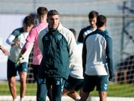 Funes, en un entrenamiento.