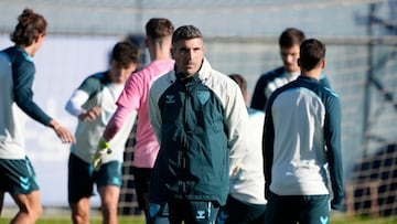 Funes, en un entrenamiento.