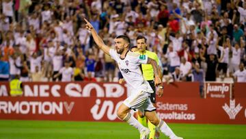 Partido de LaLiga Hypermotion entre el Albacete Balompié y el Real Valladolid jugado el 1 de septiembre de 2023