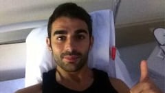 Adrián, operado por el doctor Llopis: tres semanas KO