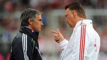 Jos&eacute; Mourinho and Louis van Gaal