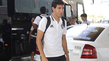 Parejo en la pretemporada 16/17 con el Valencia CF.