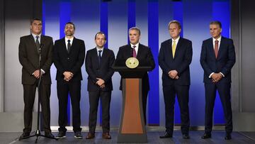 Iv&aacute;n Duque, presidente de Colombia, anuncia apoyo a la Copa Am&eacute;rica 2020, el cual podr&iacute;a retirarlo. 