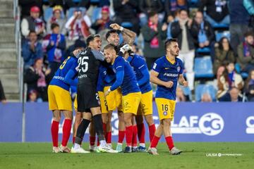 Iker Benito puso la sentencia ante el Levante, con un gran gol tras jugada individual. Se internó en el área, encaró a su rival, le dribló y disparó al palo corto. Andrés Fernández no pudo hacer nada para evitar el tanto.