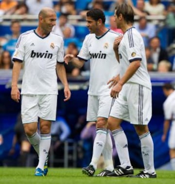 Zidane, Hierro y Redondo.