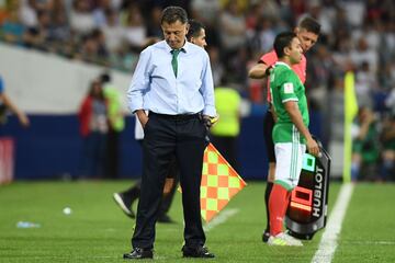 Juan Carlos Osorio, durante la derrota de México ante Alemania.