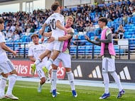 18/03/26 PARTIDO YOUTH LEAGUE CHAMPIONS LEAGUE JUVENIL
REAL MADRID - SPORTING CLUBE PORTUGAL
2-1 GOL ROBERTO ALEGRIA