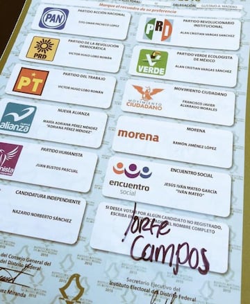 El futbol no quedó de lado durante la elección presidencial